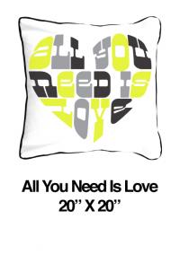 All You Need Is Love Heart Yellow